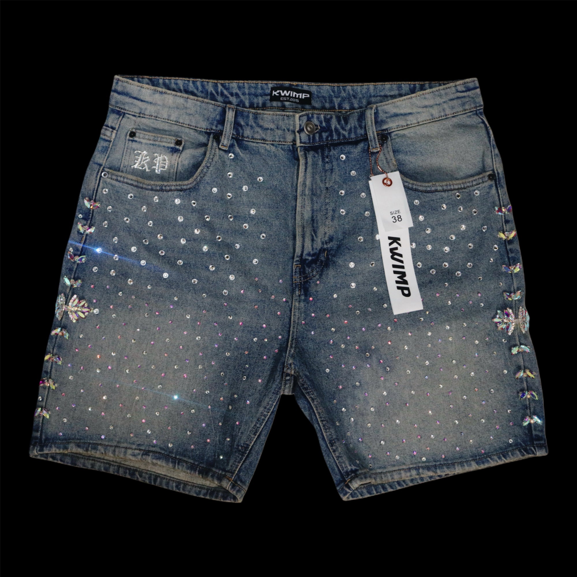 KP: Galaxy Denim Jean Shorts {size 38}