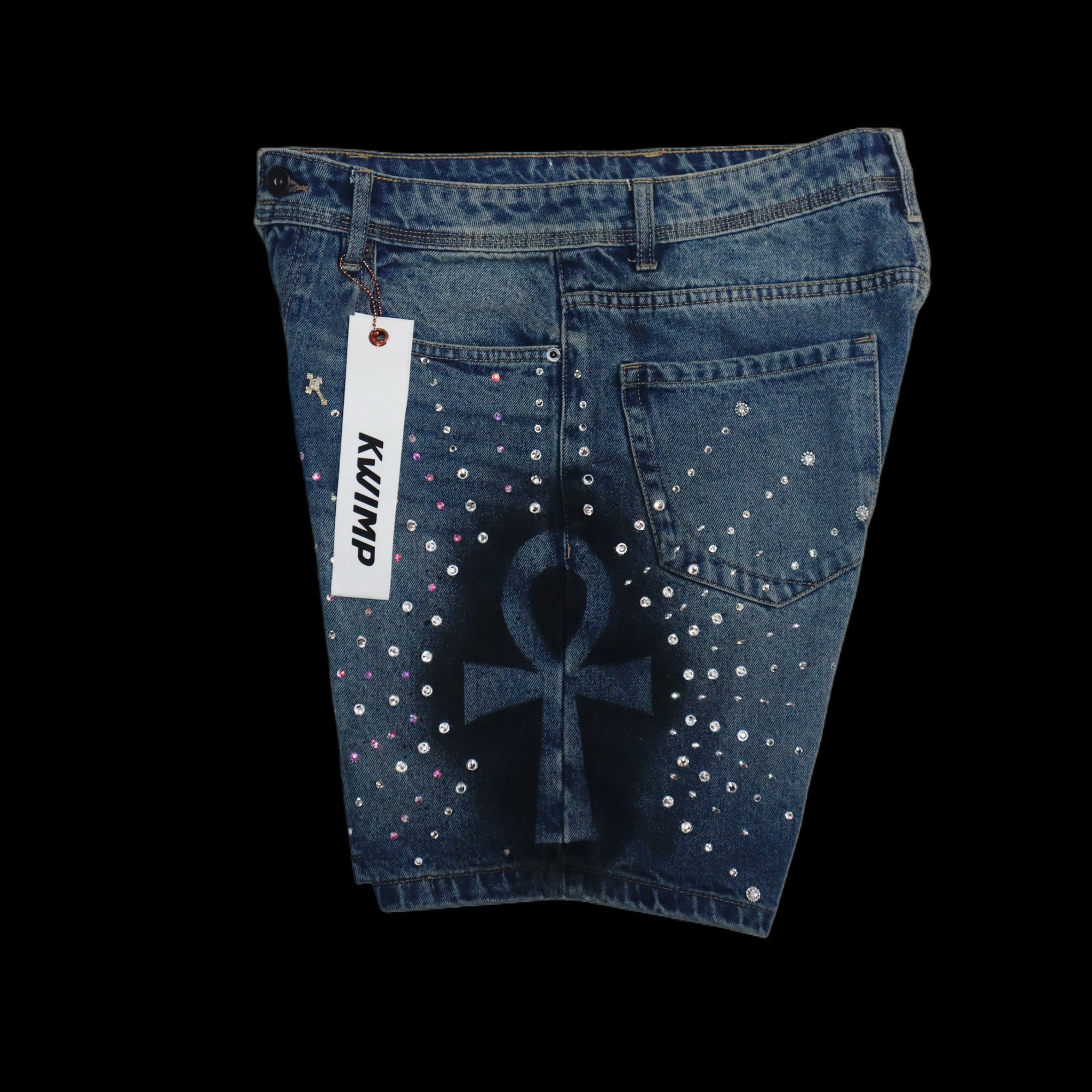 KP:Dark Mode Denim Jeans Shorts {size 32}