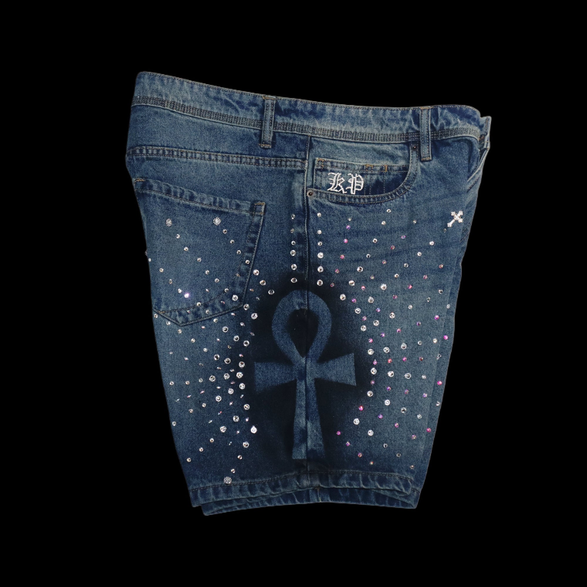KP:Dark Mode Denim Jeans Shorts {size 32}