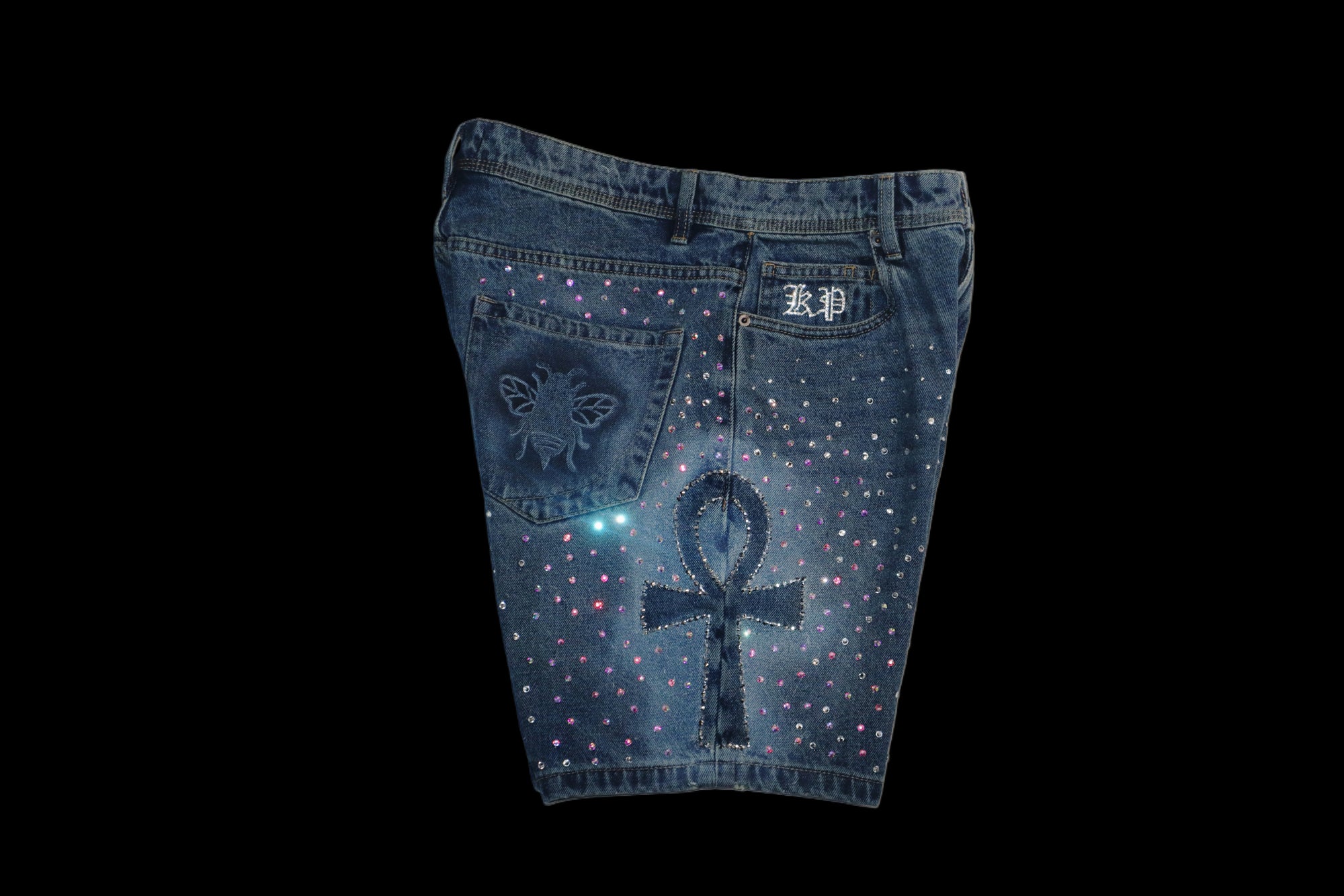 KP: Galaxy Denim Jeans Shorts {size 32}