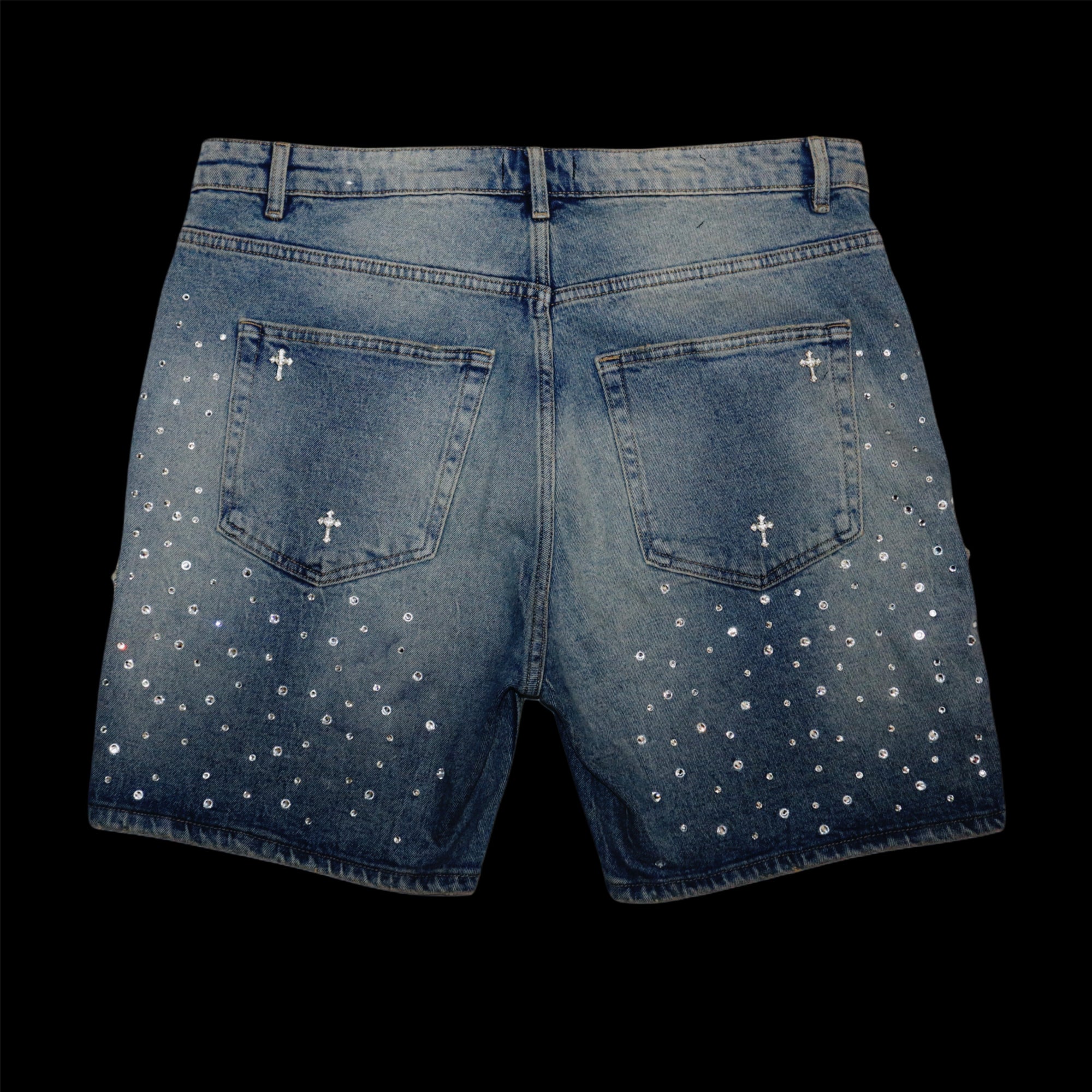 KP: Galaxy Denim Jean Shorts {size 38}