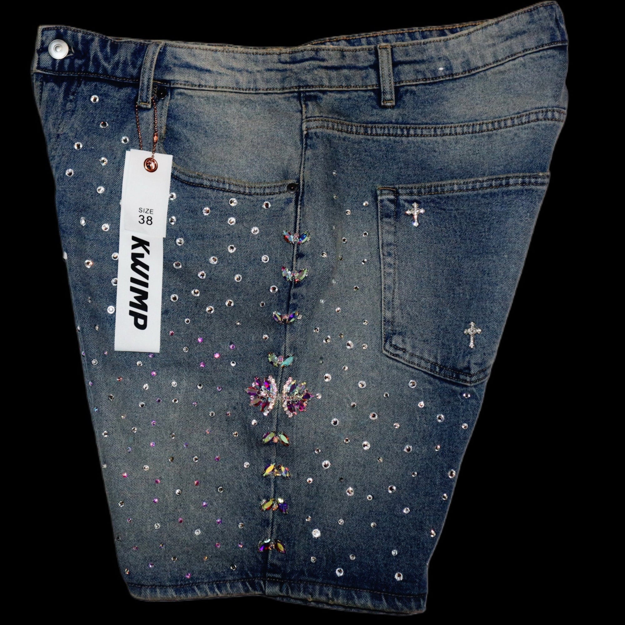 KP: Galaxy Denim Jean Shorts {size 38}