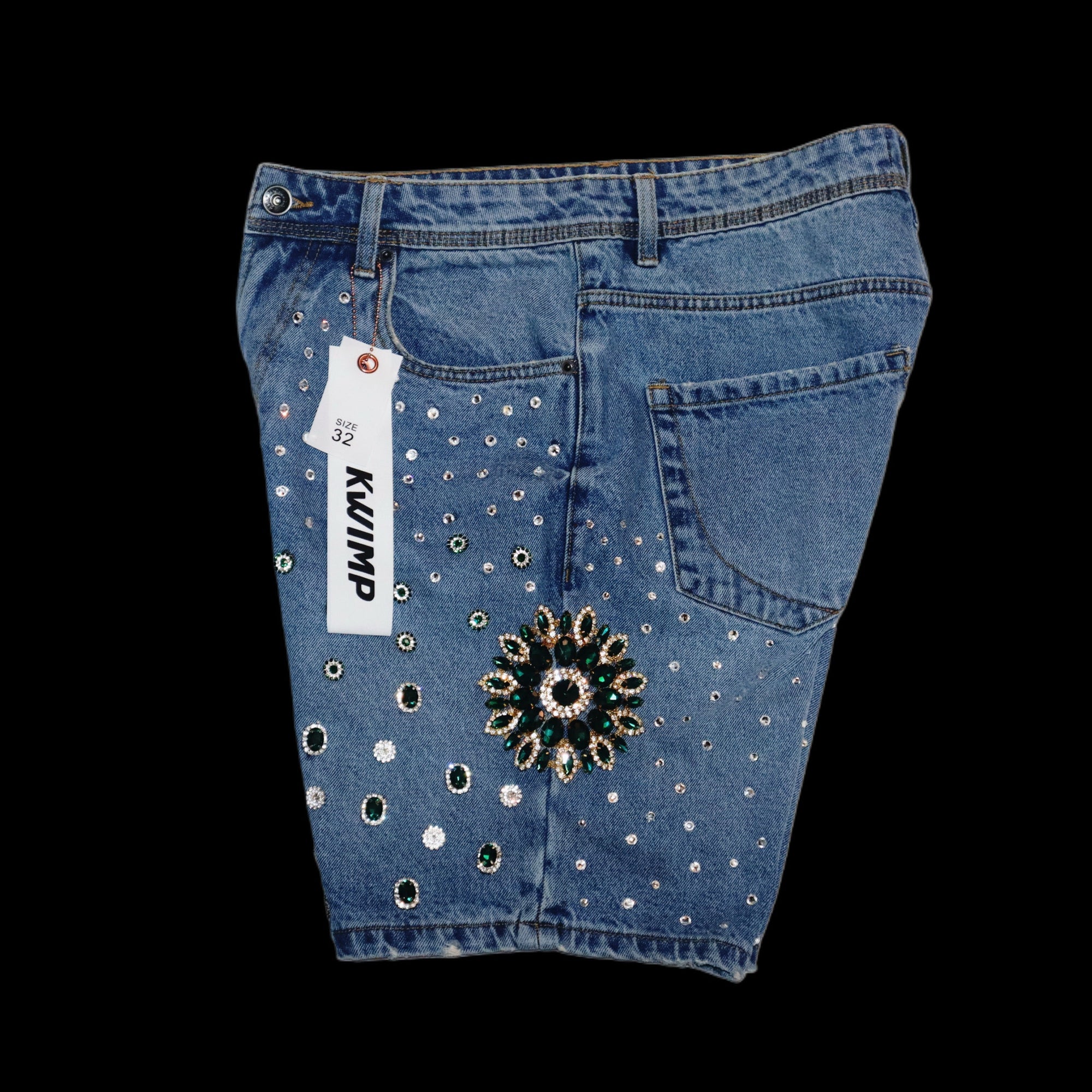 KP: EMERALD Denim Jeans Shorts {size 32}